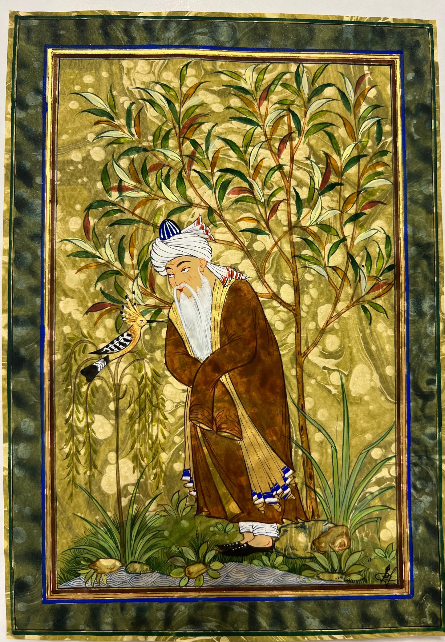 Sufi Master and Hoopoe bird