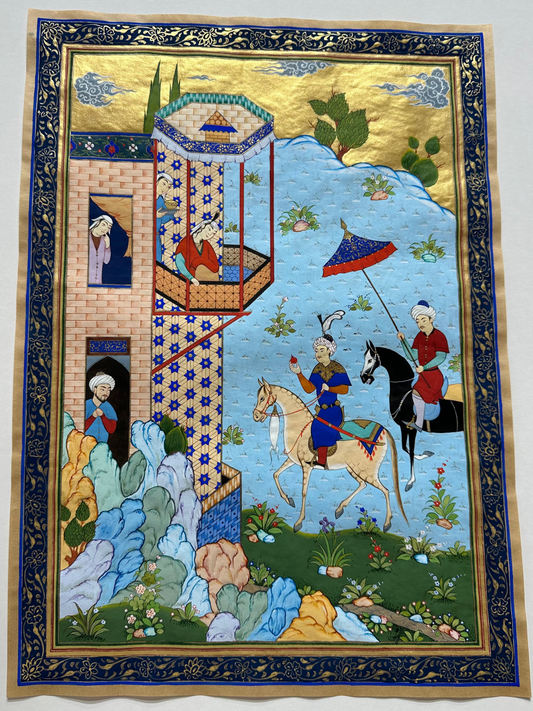Prince of Bukhara proposing to his lover